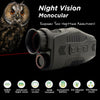 Night Vision Monocular, Digital Infrared Night Vision for 100% Darkness, 1080P FHD Video, 32GB Included, for Travel, Camping, Hunting, Surveillance