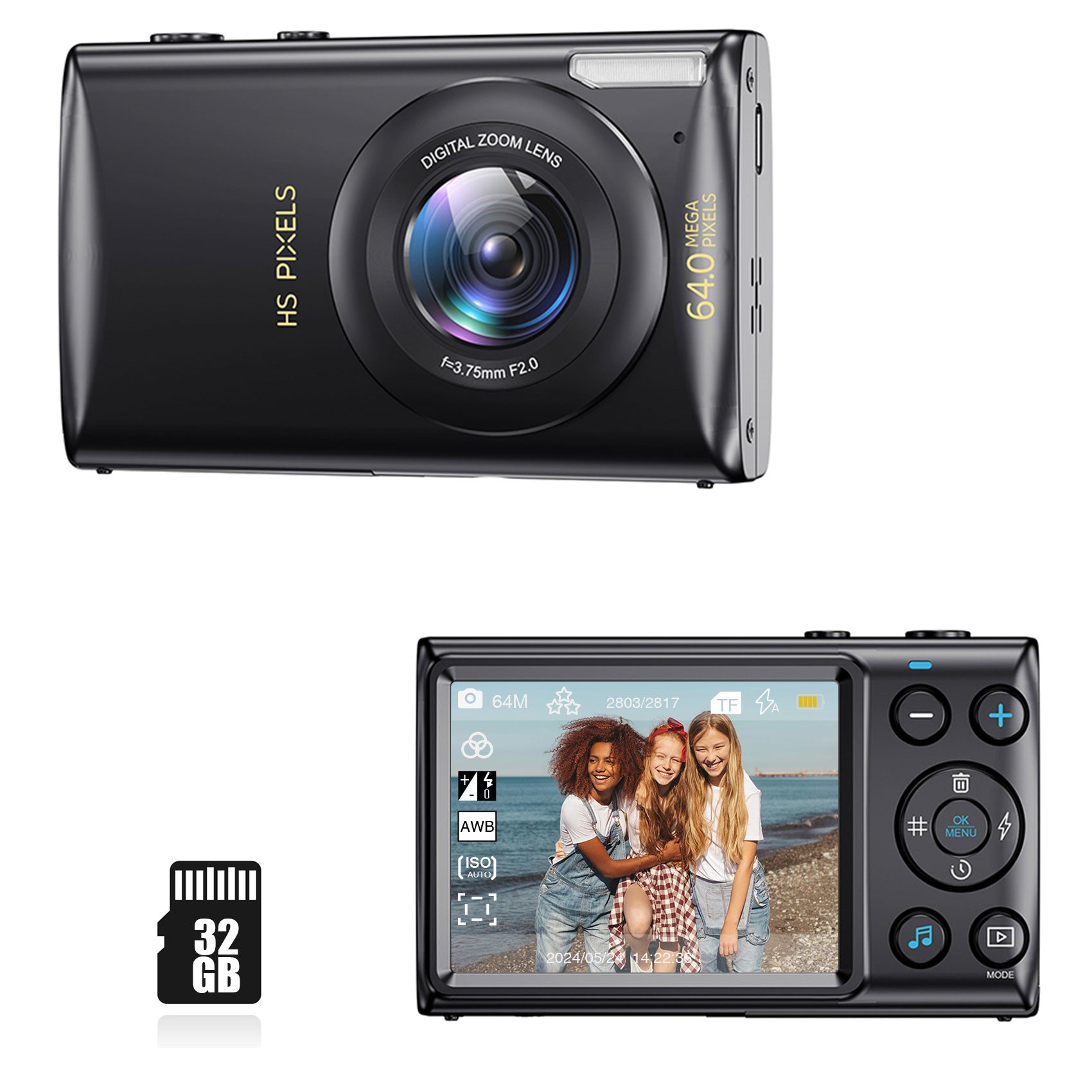 4K Digital Camera Vlogging Camera Photography and Video 64MP 18X Digit –  Sheawasy-Cam.com